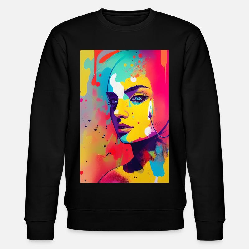 Art abstrait - Sweat bio CHANGER Stanley/Stella Unisexe - noir