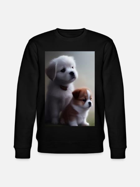 Baby Hund - Stanley/Stella Unisex Bio-Sweatshirt CHANGER  - Schwarz