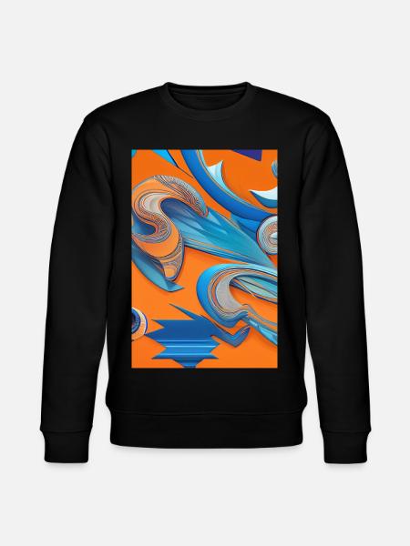 Abstract art - Stanley/Stella CHANGER Unisex Organic Sweatshirt - black