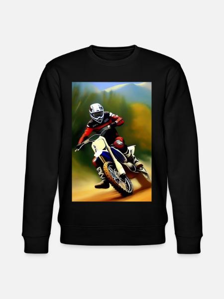 Motocross Riding - Stanley/Stella CHANGER Unisex Organic Sweatshirt - black