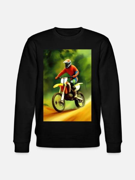 Motocross Riding - Stanley/Stella CHANGER Unisex Organic Sweatshirt - black