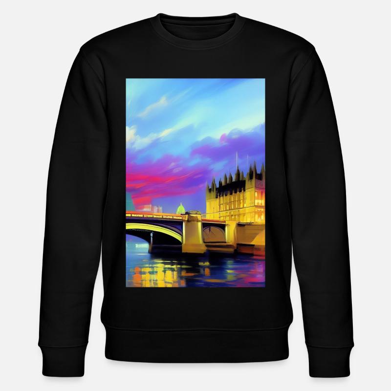 Ponts à Londres - Sweat bio CHANGER Stanley/Stella Unisexe - noir