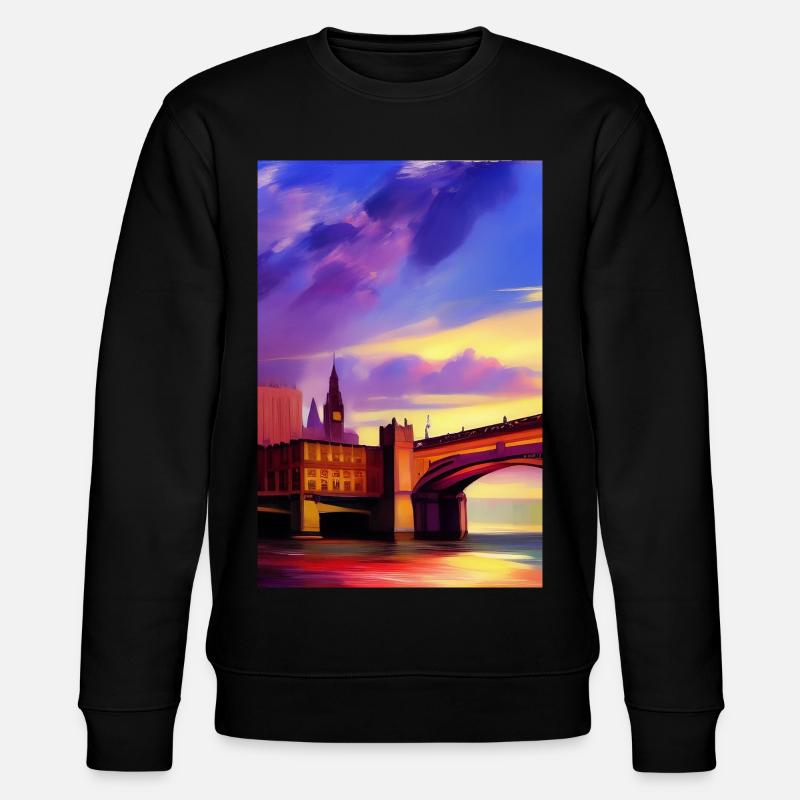 Ponts à Londres - Sweat bio CHANGER Stanley/Stella Unisexe - noir