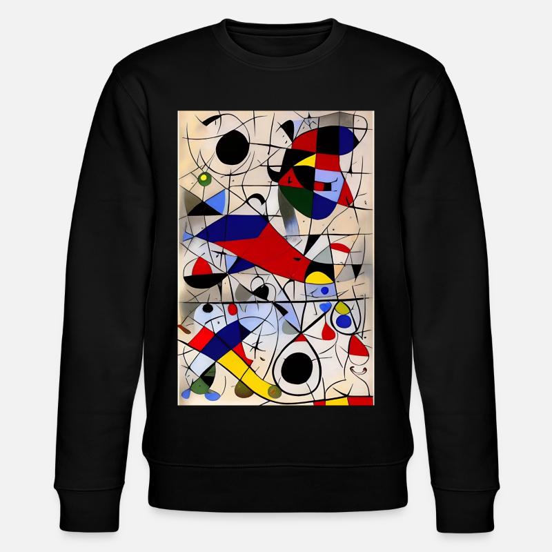 Abstrakte Kunst - Stanley/Stella Unisex Bio-Sweatshirt CHANGER  - Schwarz