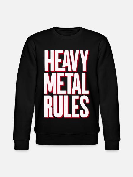 Heavy Metal Rules - Stanley/Stella CHANGER Unisex Organic Sweatshirt - black