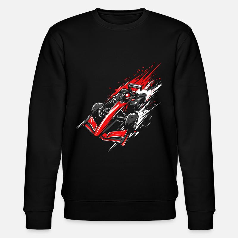 Formel-Rennwagen | High-Speed-Racing-Artwork - Stanley/Stella Unisex Bio-Sweatshirt CHANGER - Schwarz
