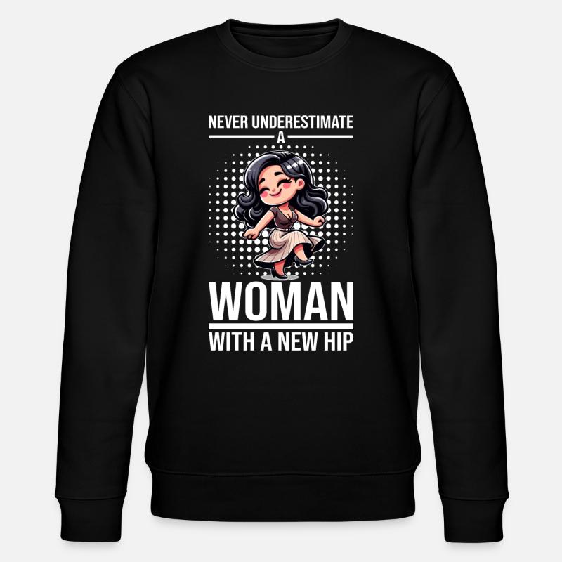 Hip Replacement Surgery Arthroplasty - Stanley/Stella CHANGER Unisex Organic Sweatshirt - black