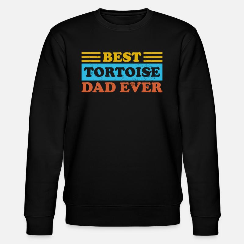 Best Turtle Dad Ever - Stanley/Stella CHANGER Unisex Organic Sweatshirt - black