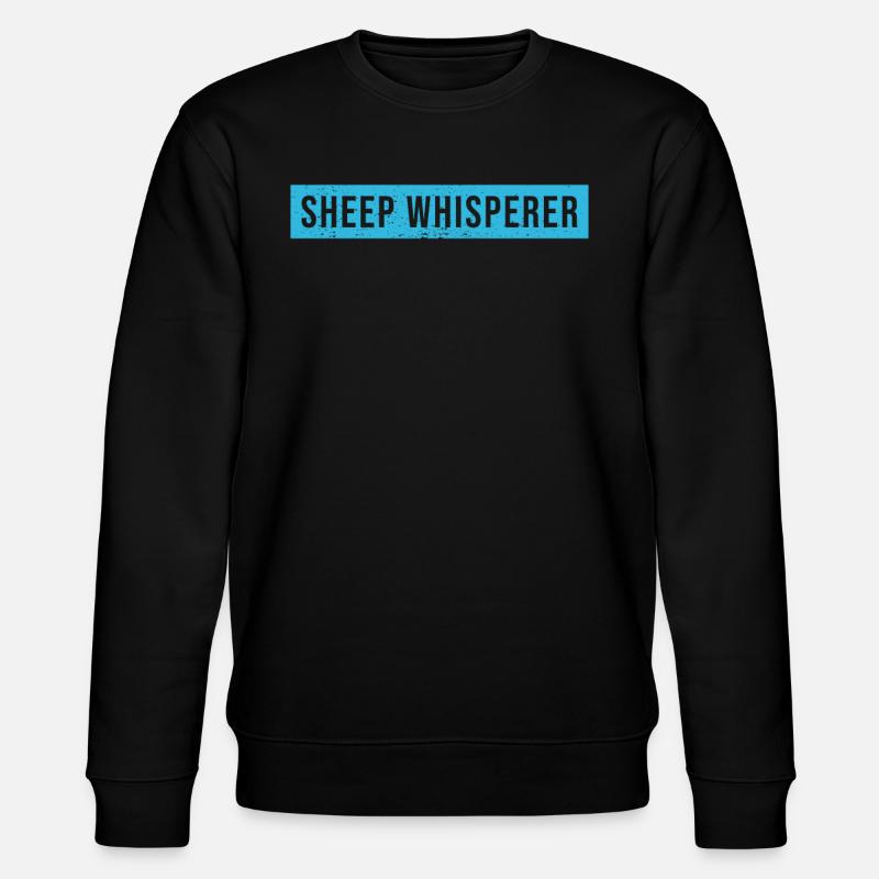 Schafsflüsterer Schaf - Stanley/Stella Unisex Bio-Sweatshirt CHANGER  - Schwarz