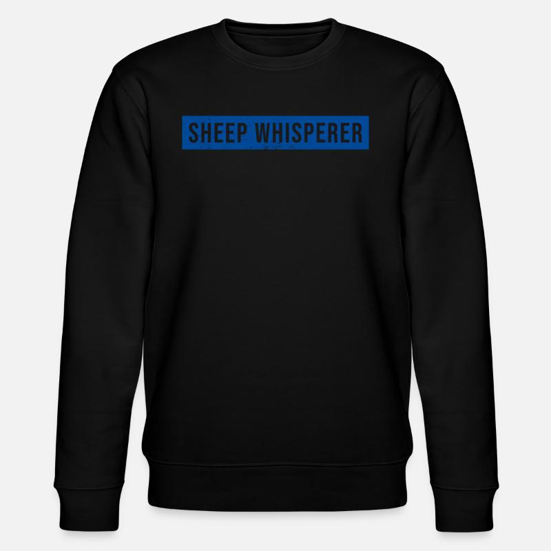 Schafsflüsterer Schaf - Stanley/Stella Unisex Bio-Sweatshirt CHANGER  - Schwarz