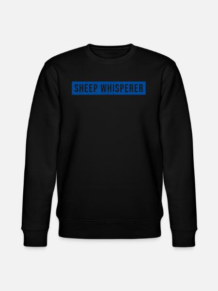 Schafsflüsterer Schaf - Stanley/Stella Unisex Bio-Sweatshirt CHANGER  - Schwarz