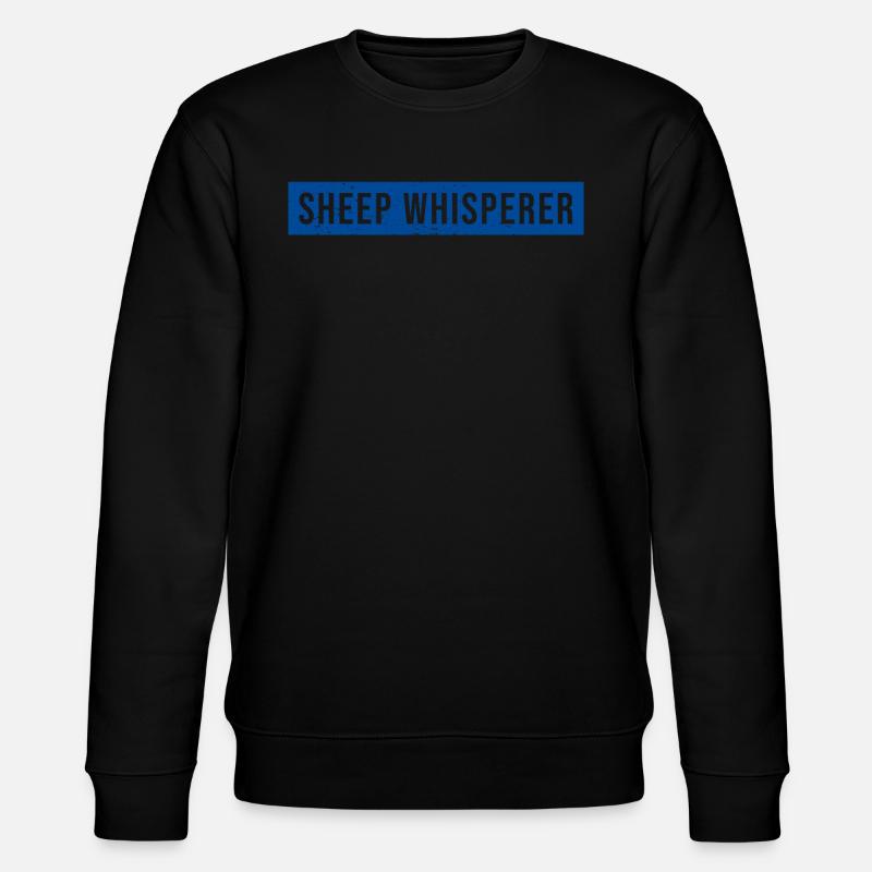 Sheep Whisperer Sheep - Stanley/Stella CHANGER Unisex Organic Sweatshirt - black