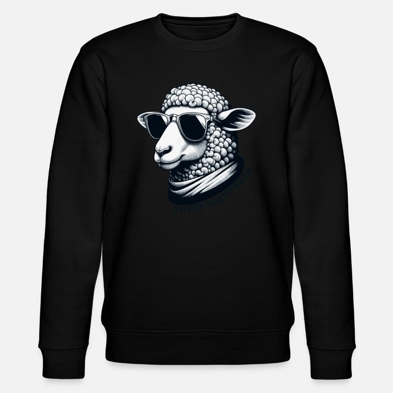 Sheep Whisperer Sheep - Stanley/Stella CHANGER Unisex Organic Sweatshirt - black