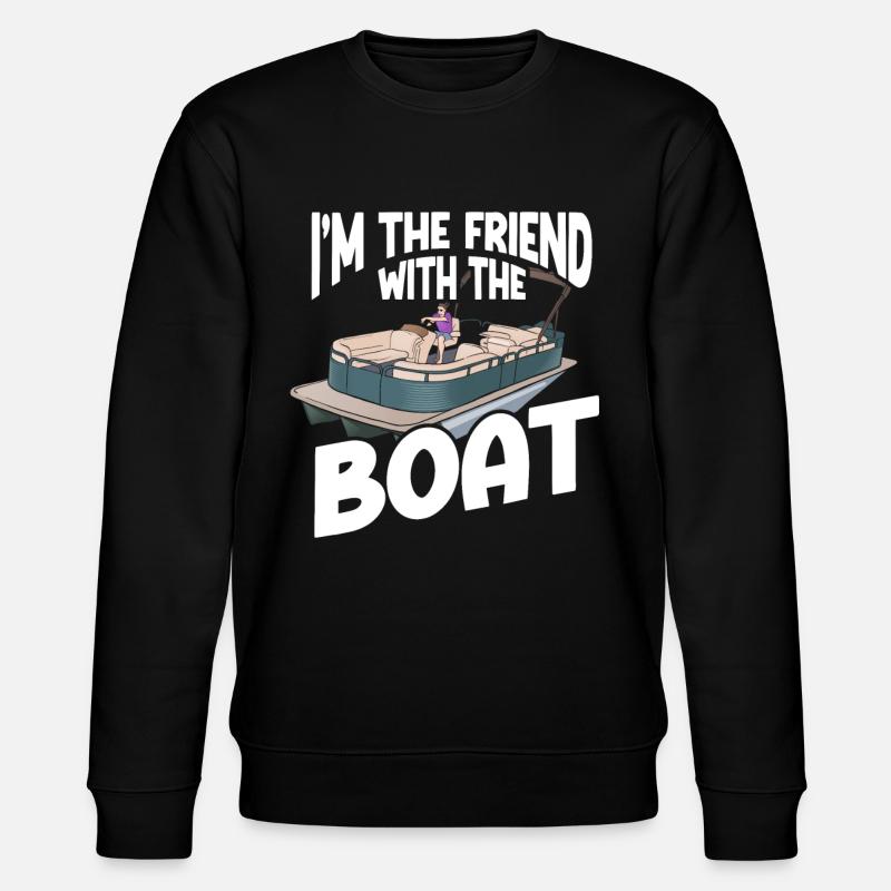 Pontoon Boat Pontoon Captain - Stanley/Stella CHANGER Unisex Organic Sweatshirt - black
