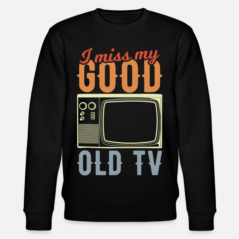 Röhrenbildfernseher - Stanley/Stella Unisex Bio-Sweatshirt CHANGER  - Schwarz