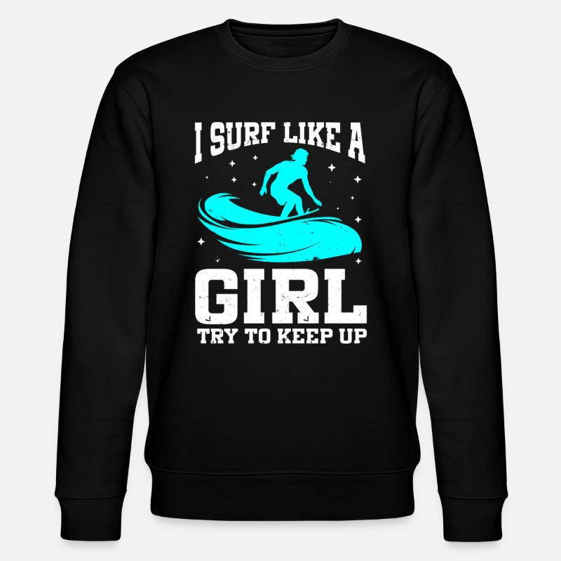 Surfender Surfer - Stanley/Stella Unisex Bio-Sweatshirt CHANGER - Schwarz