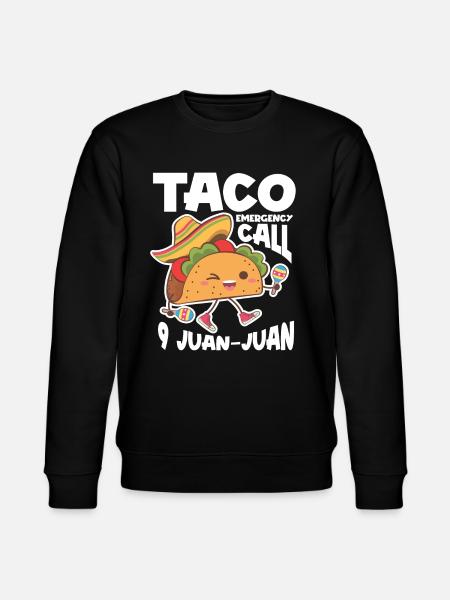 Funny Taco - Stanley/Stella CHANGER Unisex Organic Sweatshirt - black