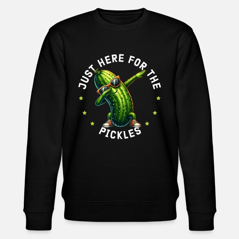 Saure Gurke Pickle Gurken - Stanley/Stella Unisex Bio-Sweatshirt CHANGER - Schwarz