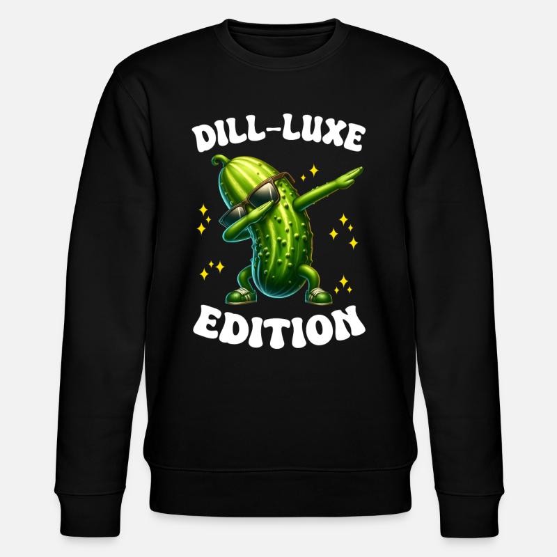 Saure Gurke Gewürzgurke Dill - Stanley/Stella Unisex Bio-Sweatshirt CHANGER - Schwarz