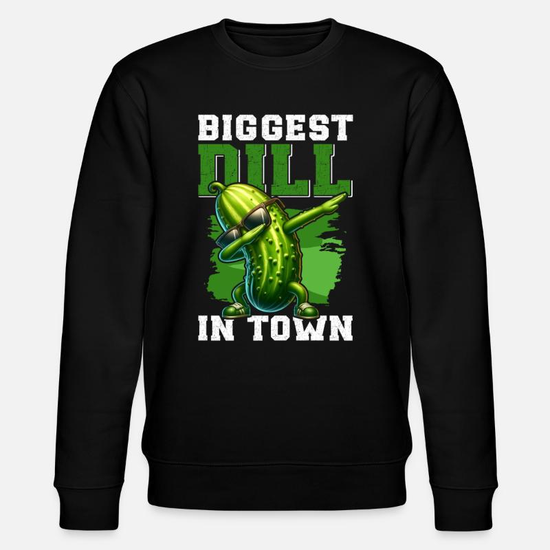 Dill Gurke Lustiger Vegetarier - Stanley/Stella Unisex Bio-Sweatshirt CHANGER  - Schwarz