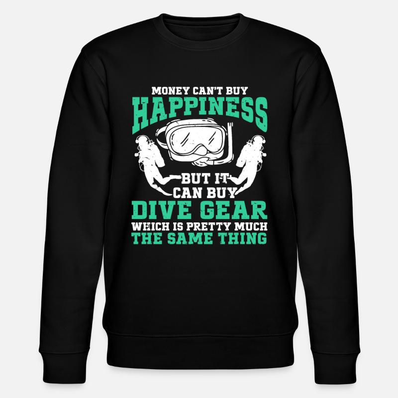 Diving Diver - Stanley/Stella CHANGER Unisex Organic Sweatshirt - black