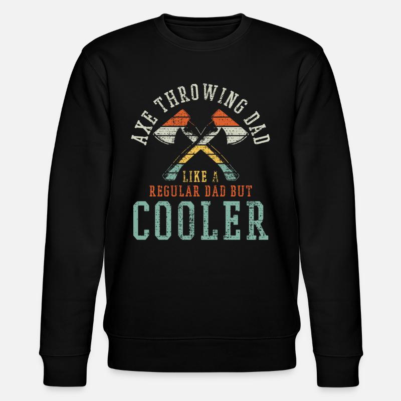 Einzigartige Axtwerfende Lumberjack Fun - Stanley/Stella Unisex Bio-Sweatshirt CHANGER  - Schwarz