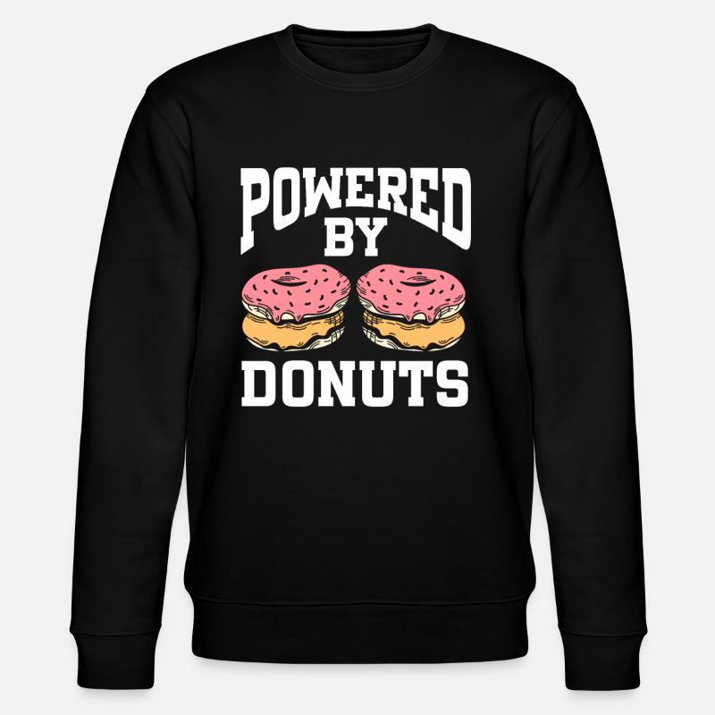 Powered By Donuts - Stanley/Stella CHANGER Unisex Organic Sweatshirt - black