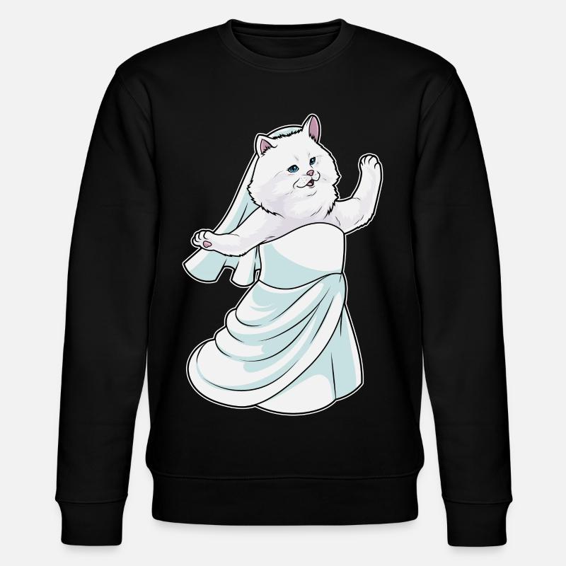 Chat persan robe de mariée - Sweat bio CHANGER Stanley/Stella Unisexe - noir