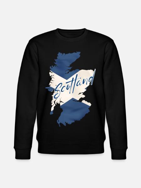 Flag of Scotland, Scottish pride - Stanley/Stella CHANGER Unisex Organic Sweatshirt - black