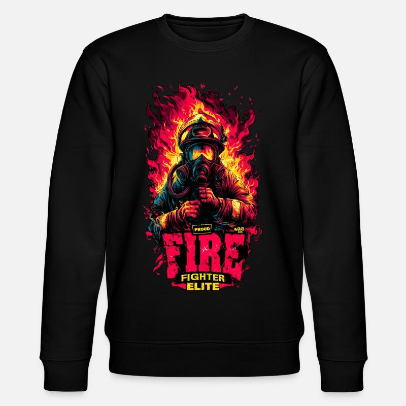 Fire Fighter Elite - Stanley/Stella CHANGER Unisex Organic Sweatshirt - black