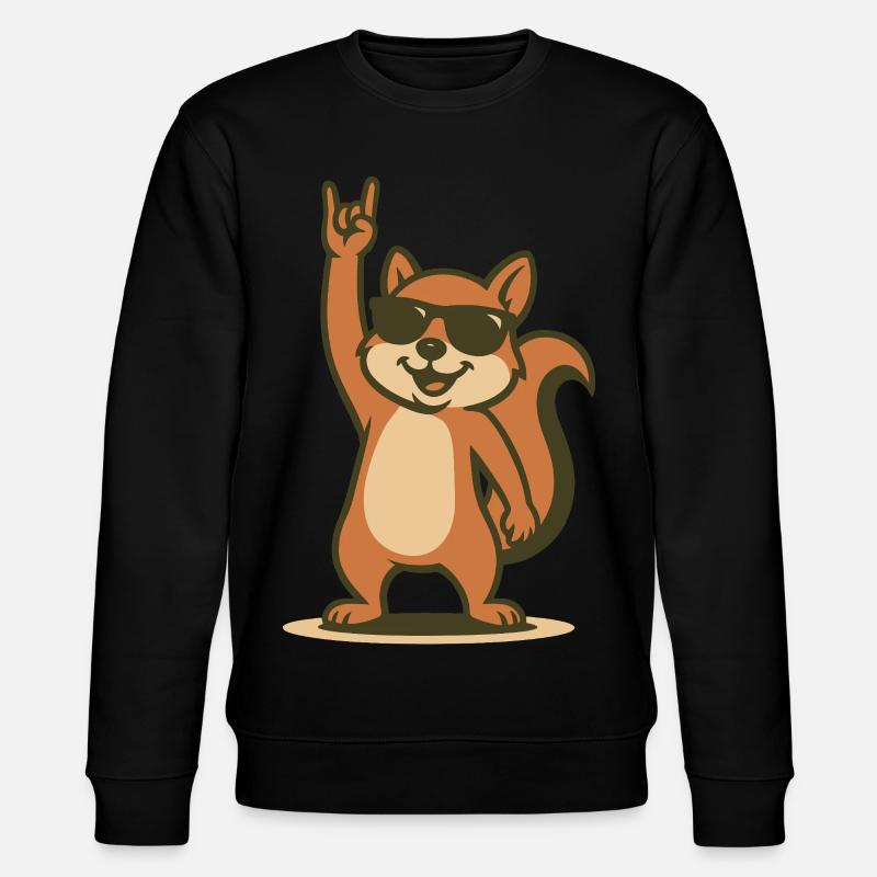 Rock’n’Roll Nussknacker - Stanley/Stella Unisex Bio-Sweatshirt CHANGER  - Schwarz