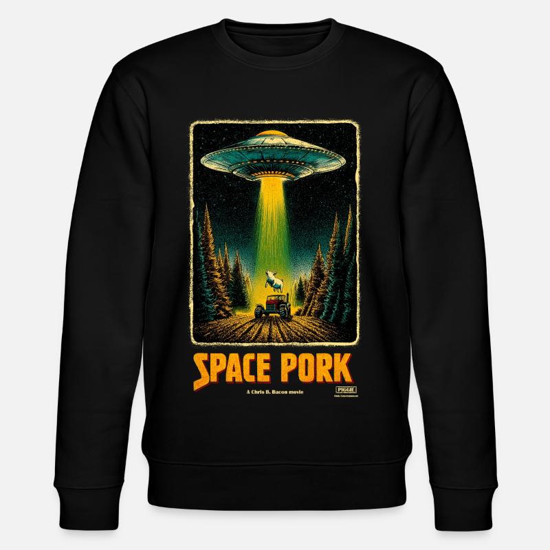 Space Pork - Stanley/Stella CHANGER Unisex Organic Sweatshirt - black