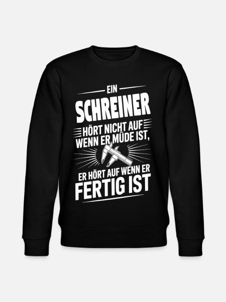 Schreiner Holzwurm der Profi - Stanley/Stella Unisex Bio-Sweatshirt CHANGER  - Schwarz