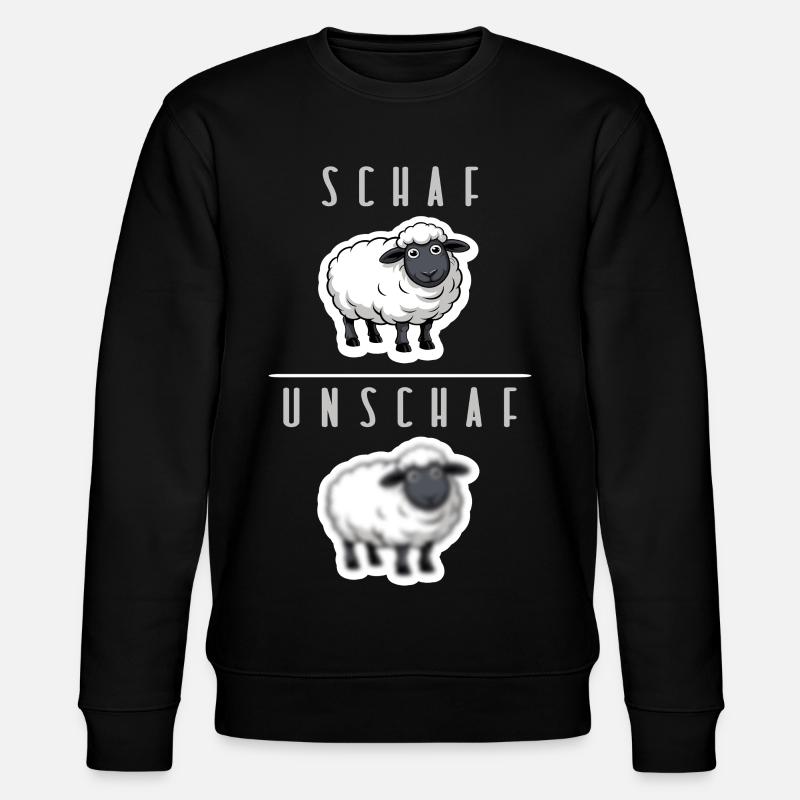 sheep unsheep humor - Stanley/Stella CHANGER Unisex Organic Sweatshirt - black