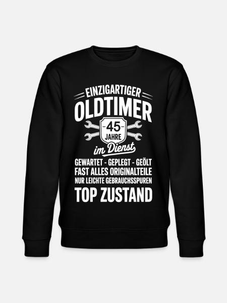 Company anniversary: 45 years of service - Stanley/Stella CHANGER Unisex Organic Sweatshirt - black