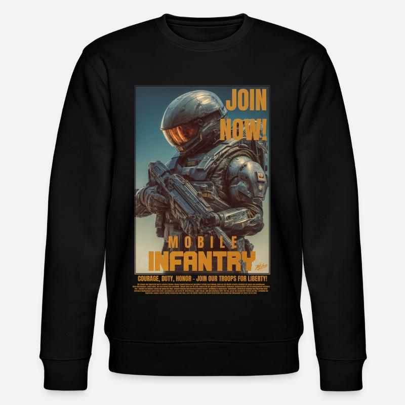 Mobile Infantry - Stanley/Stella Unisex Bio-Sweatshirt CHANGER  - Schwarz