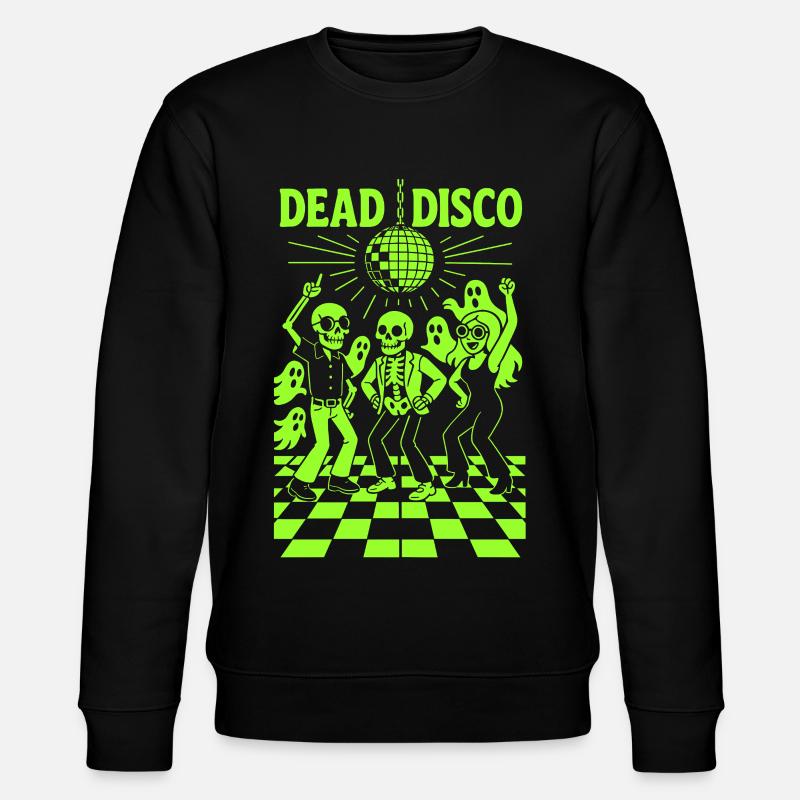Dead Disco Skeletons - Halloween Vibe - Stanley/Stella CHANGER Unisex Organic Sweatshirt - black