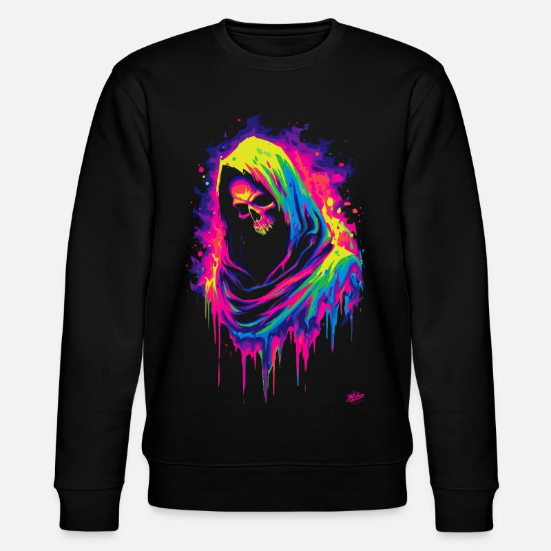Neon Grim Reaper - Sweat bio CHANGER Stanley/Stella Unisexe - noir