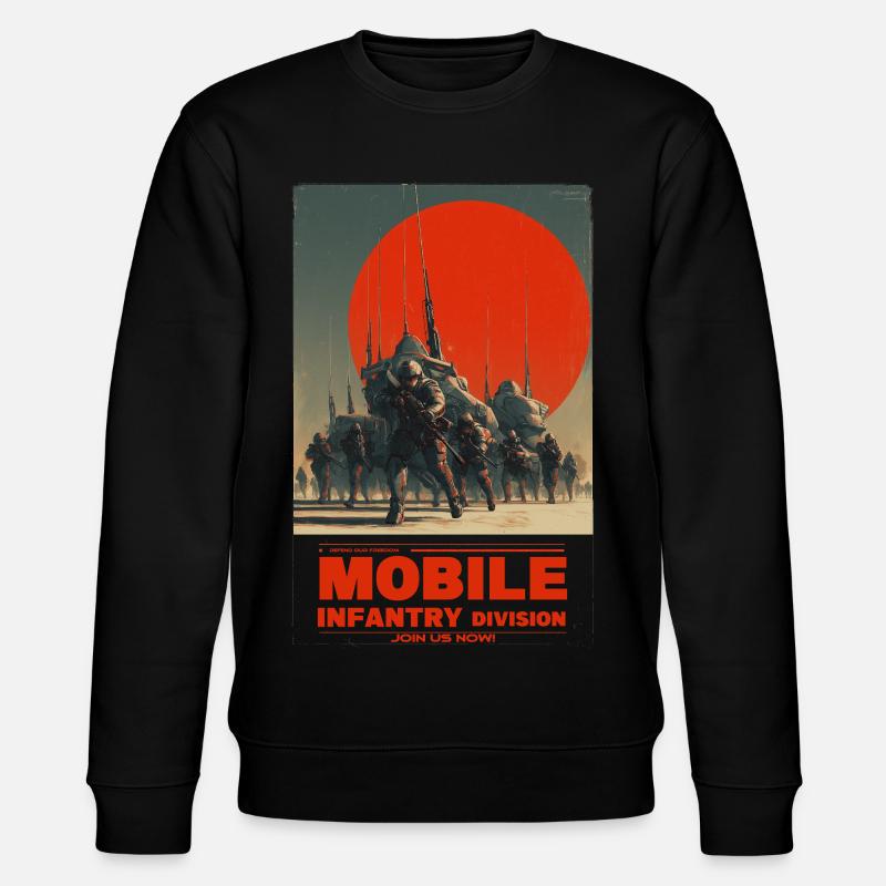 Infanterie mobile - Sweat bio CHANGER Stanley/Stella Unisexe - noir