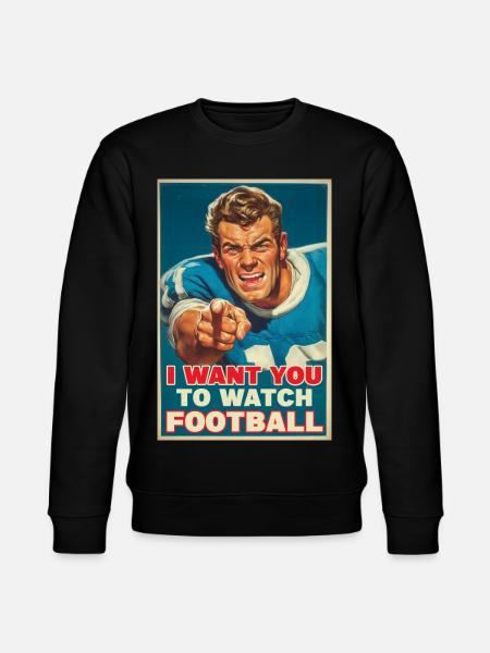 Americcna Football - Stanley/Stella CHANGER Unisex Organic Sweatshirt - black
