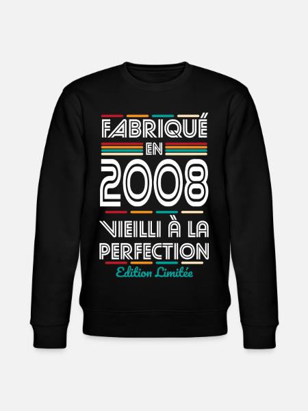 2008 – Made – Aged to perfection - Stanley/Stella CHANGER Unisex Organic Sweatshirt - black