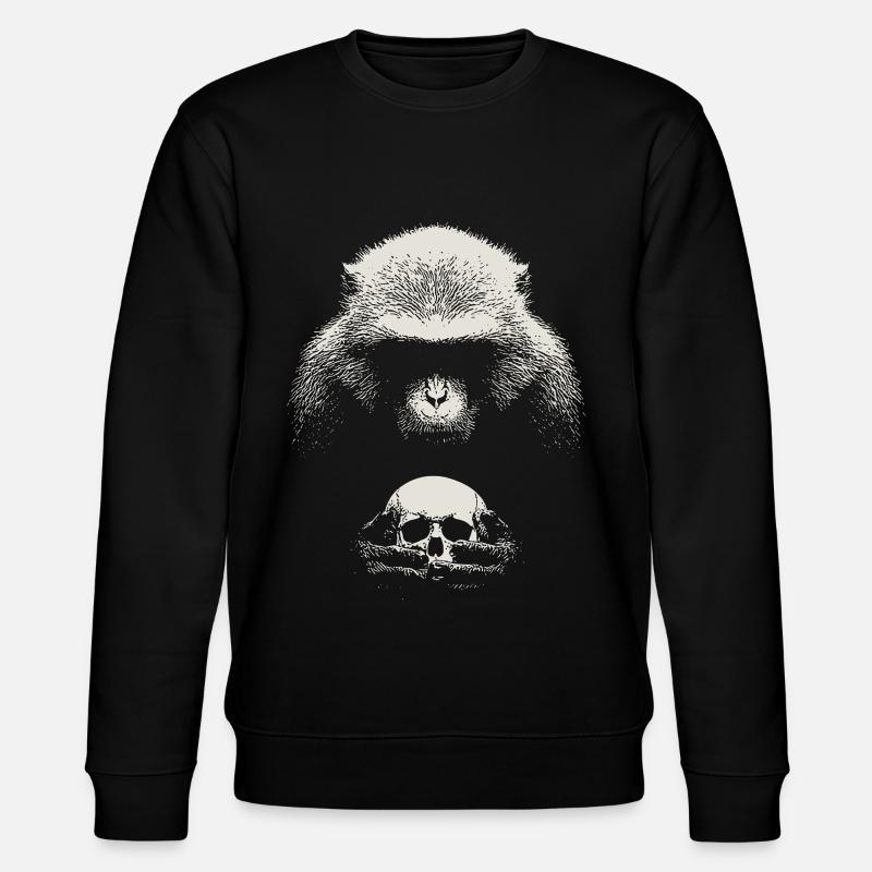 Shakespeare's monkey - Stanley/Stella Unisex Bio-Sweatshirt CHANGER  - Schwarz