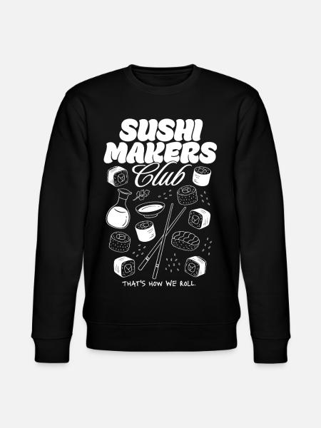 Sushi Makers Club - Stanley/Stella CHANGER Unisex Organic Sweatshirt - black