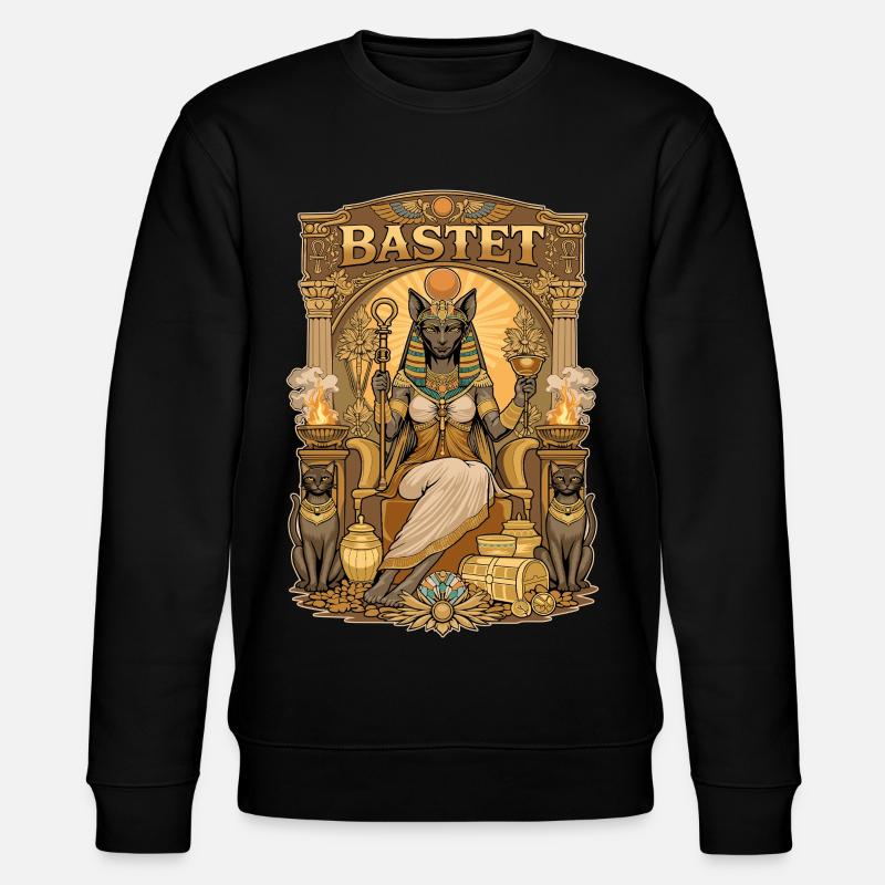 Thron von BASTET - Stanley/Stella Unisex Bio-Sweatshirt CHANGER  - Schwarz