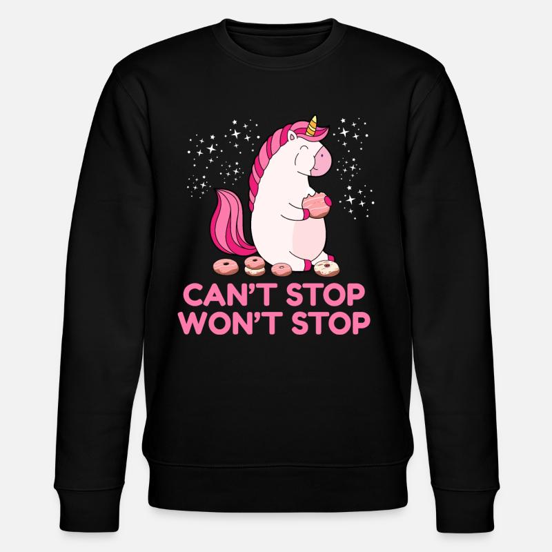 Can't Stop Won't Stop - Stanley/Stella Unisex Bio-Sweatshirt CHANGER  - Schwarz