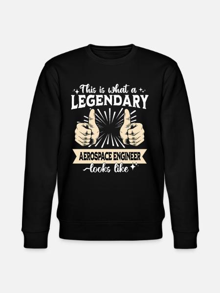 Legendary aeronautical engineer - Stanley/Stella CHANGER Unisex Organic Sweatshirt - black