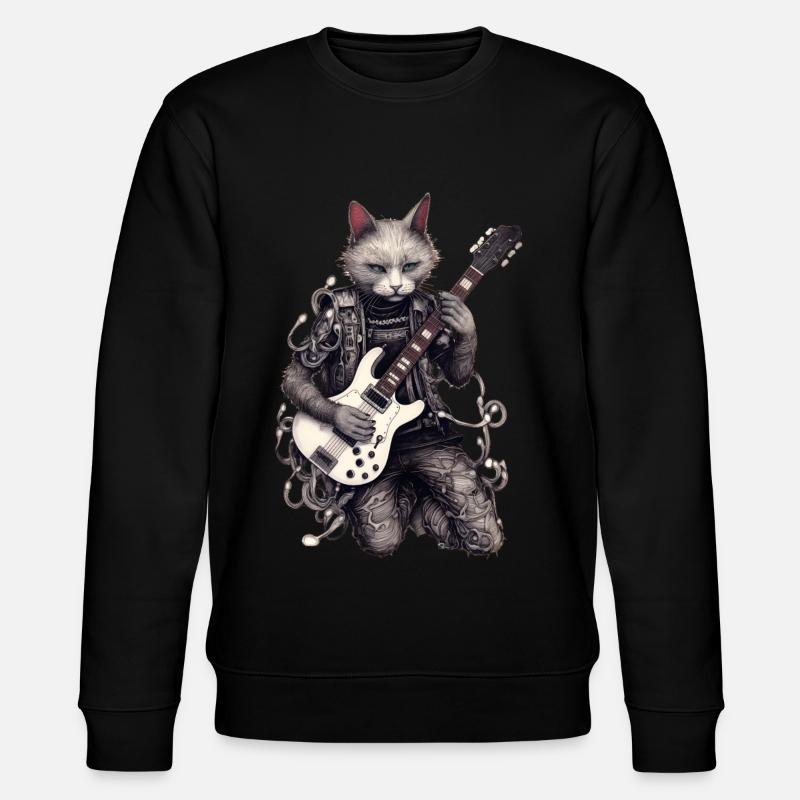 Guitare Jouant Cat Gothique - Sweat bio CHANGER Stanley/Stella Unisexe - noir