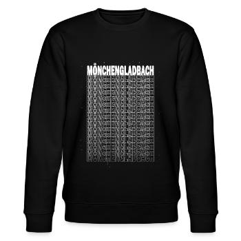 Mönchengladbach Deutschland Stadt Schrift Skyline - Stanley/Stella Unisex Bio-Sweatshirt CHANGER  - Schwarz - Vorne - Nik (191cm) & Marisol (170cm)
