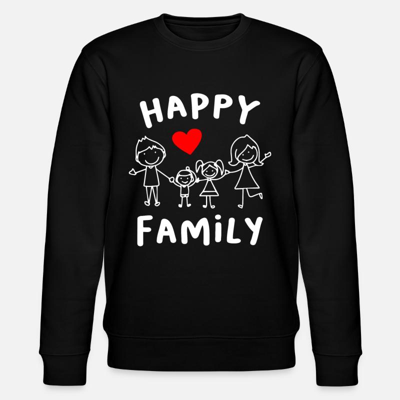 Famille heureuse - Sweat bio CHANGER Stanley/Stella Unisexe - noir