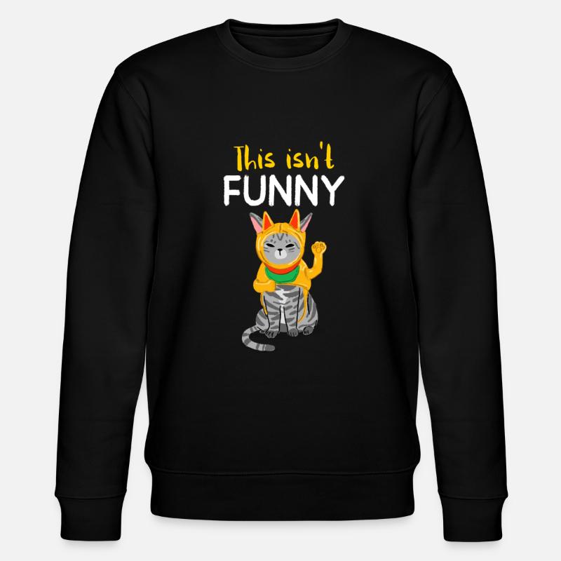 Drôle de chat - Sweat bio CHANGER Stanley/Stella Unisexe - noir